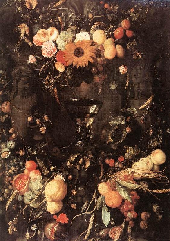 HEEM, Jan Davidsz. de Fruit and Flower Still-life dg Spain oil painting art